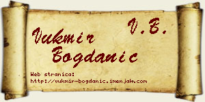 Vukmir Bogdanić vizit kartica